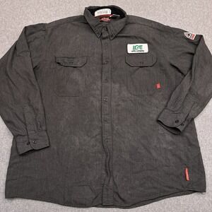 Bulwark FR iQ Series Comfort Woven Lightweight Shirt Mens 3XL Gray LG&E Workwear